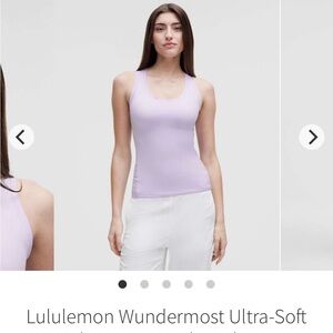 Lululemon WunderMost Scoop Neck Tank Nulu